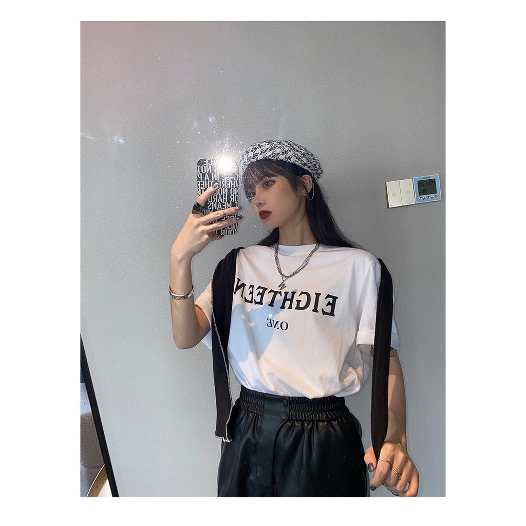 Áo thun SHAKELDAY-EIGHTEEN one , áo thun unisex form rộng oversize cotton | BigBuy360 - bigbuy360.vn