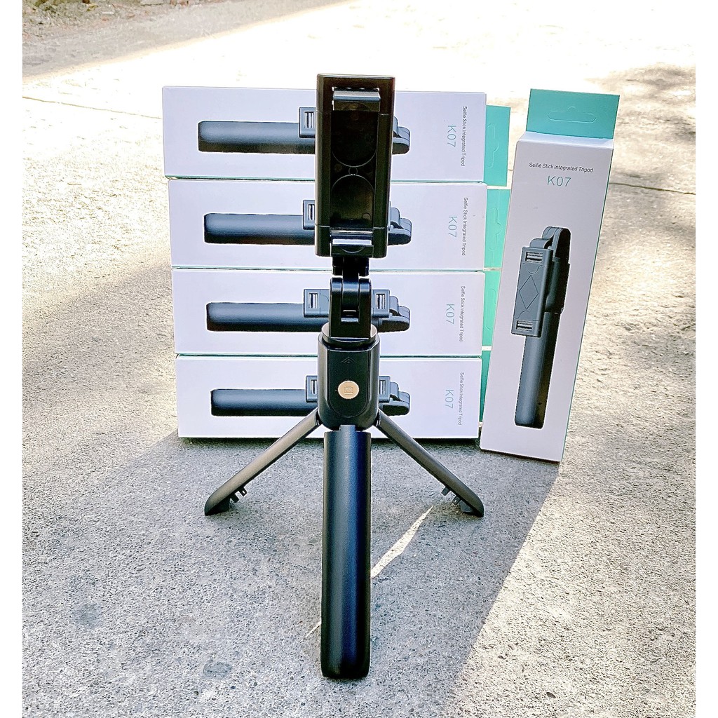 Gậy K07, Gậy Chụp Hình, Tripod 3 Chân Đa Năng, Có Remot Bluetooth, Điều Chỉnh Độ Cao | BigBuy360 - bigbuy360.vn
