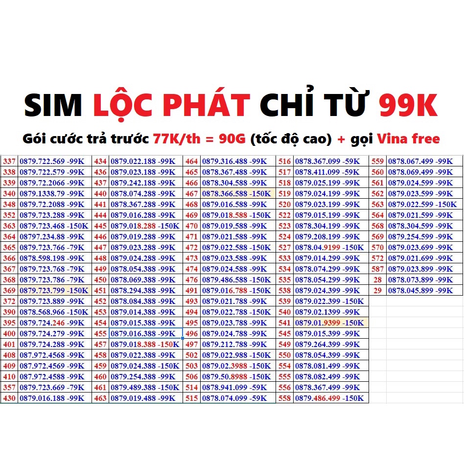 Sim ITEL gọi Miễn phí VINAPHONE, 90G tốc độ 4G VINAPHONE mỗi tháng [Miễn phí tháng đầu]