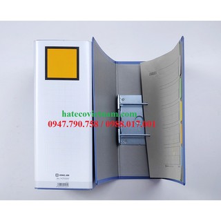 Bìa Còng Ống Kingjim 10cm 1470 GSV mở 2 bên - File còng ống King Jim HÀNG CHÍNH HÃNG NHẬT BẢN