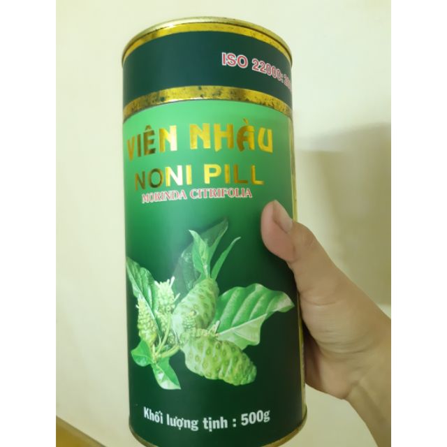 Viên nhàu Hương Thanh Hộp xanh 500gr - NONI PILL