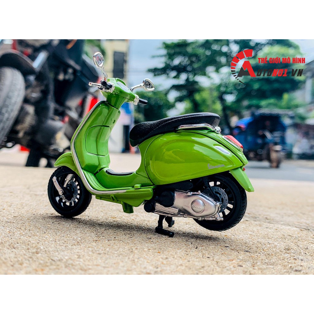 MÔ HÌNH XE VESPA SPRINT 150 ABS 2017 GREEN 1:18 MAISTO 7070O