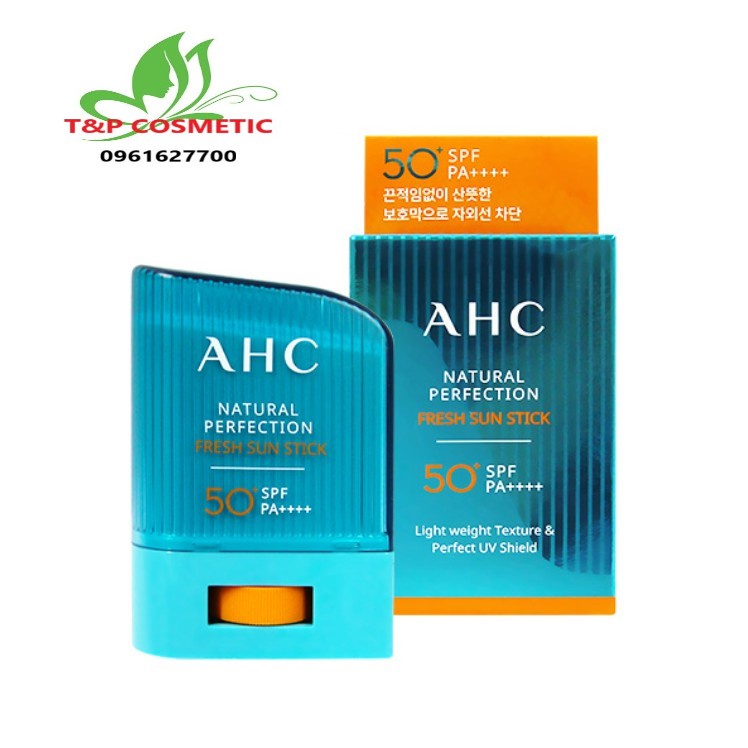 CHỐNG NẮNG DẠNG THỎI AHC NATURAL PERFECTION FRESH SUN STICK SPF50+PA++++14g