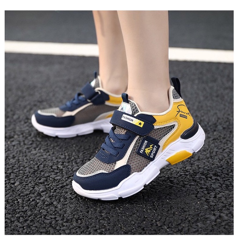 GIÀY THỂ THAO LƯỚI MỎNG THOÁNG CHO BÉ TRAI SIZE TỪ 28-40 TRONG ĐỘ TUỔI 3-18 TUỔI