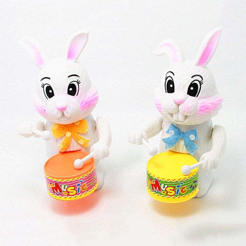 Đồ chơi thỏ gõ trống hoạt hình lên dây cót vui nhộn đáng yêu cho bé