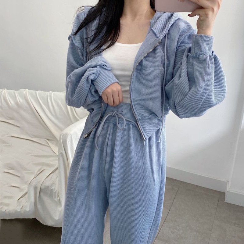 Cao Cấp - SET Thể Thao Tôn Dáng Dory&amp;Pony (Áo Khoác Mũ + Quần Lưng Cao) Năng Động - SET011