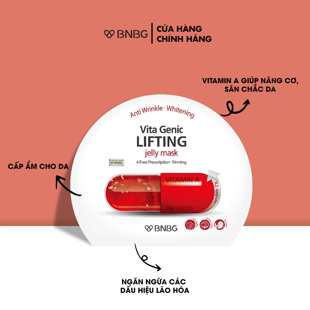 Combo 10 Mặt Nạ  Chống Lão Hoá BNBG  30ml/miếng