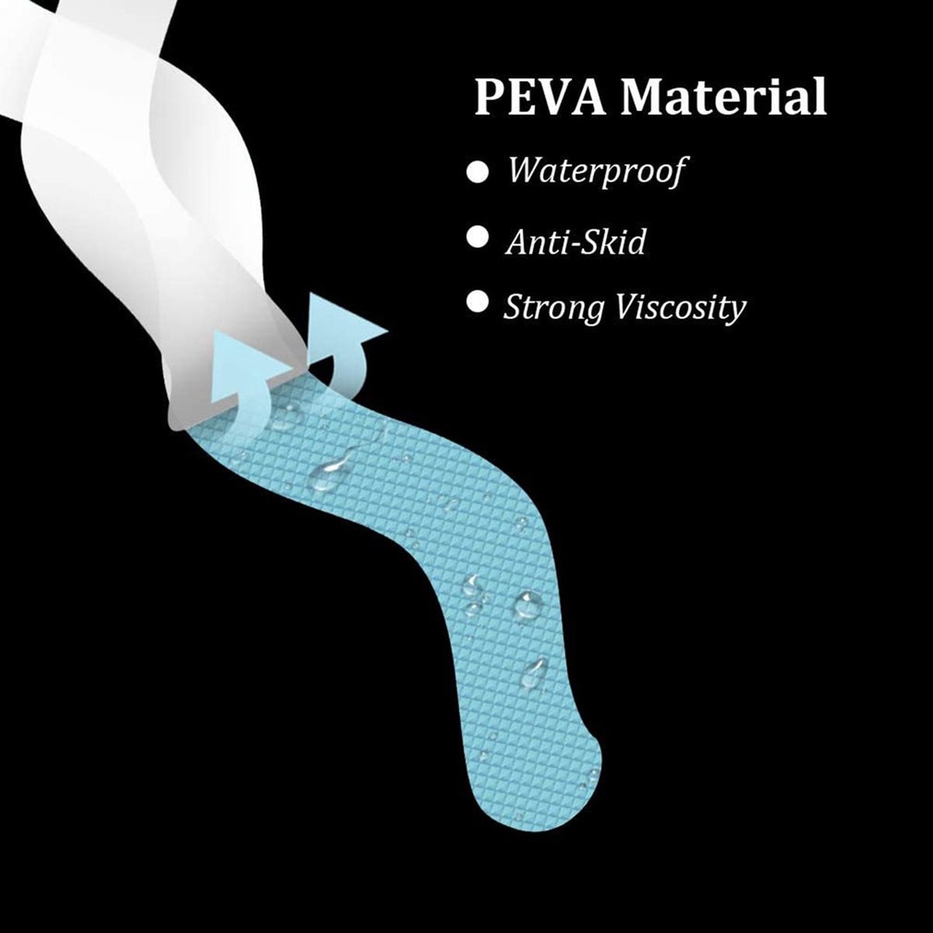 Thang Dán Bồn Tắm Tự Dính Bằng PEVA Kèm Dụng Cụ Nạo Tiện Dụng