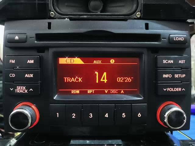 Đầu amply cd bluetooth usb aux tháo xe KIA forte