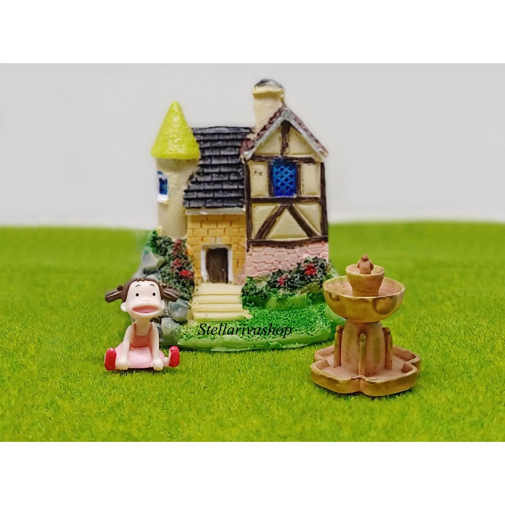Đài Phun Nước làm tiểu cảnh terrarium/ mô hình trang trí quà tặng trang trí