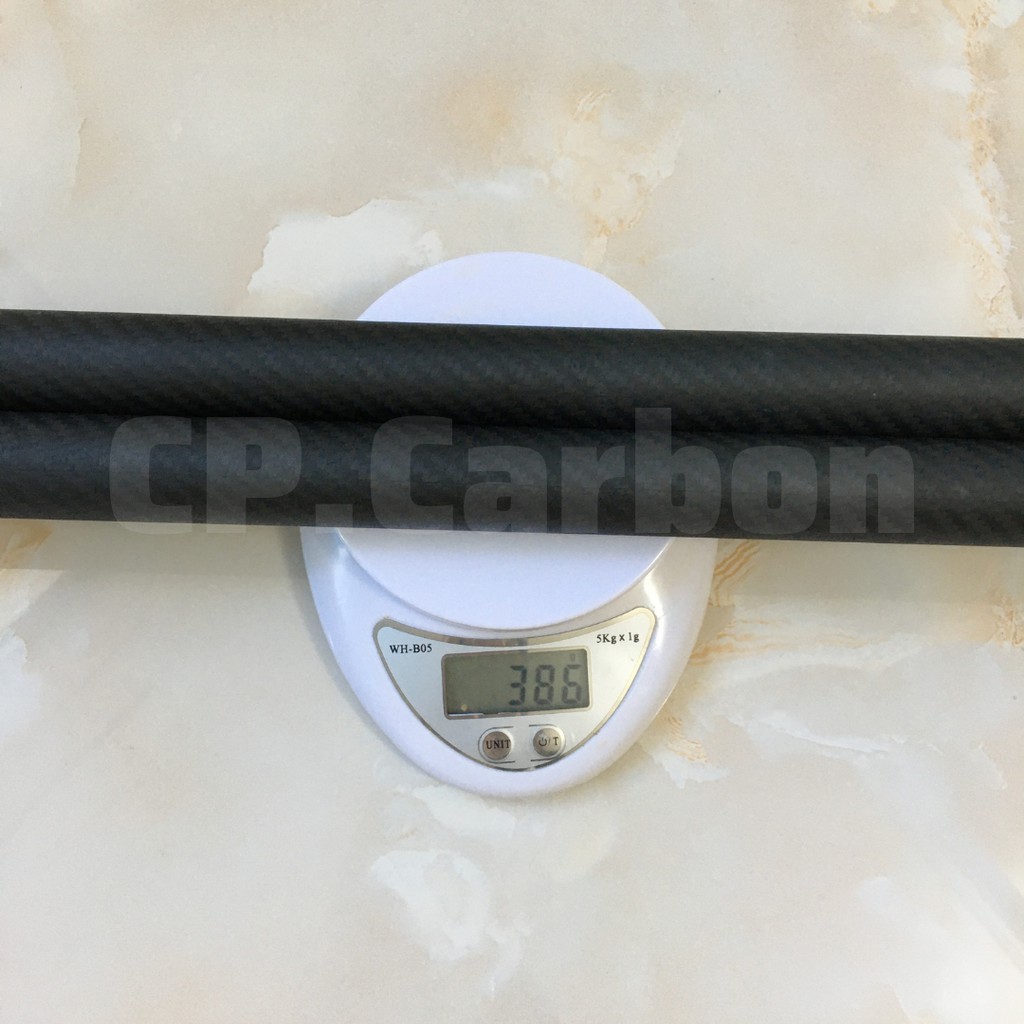 Ống Carbon 3K rỗng dài 1 mét đường kính ngoài 28mm, đường kính trong 25mm