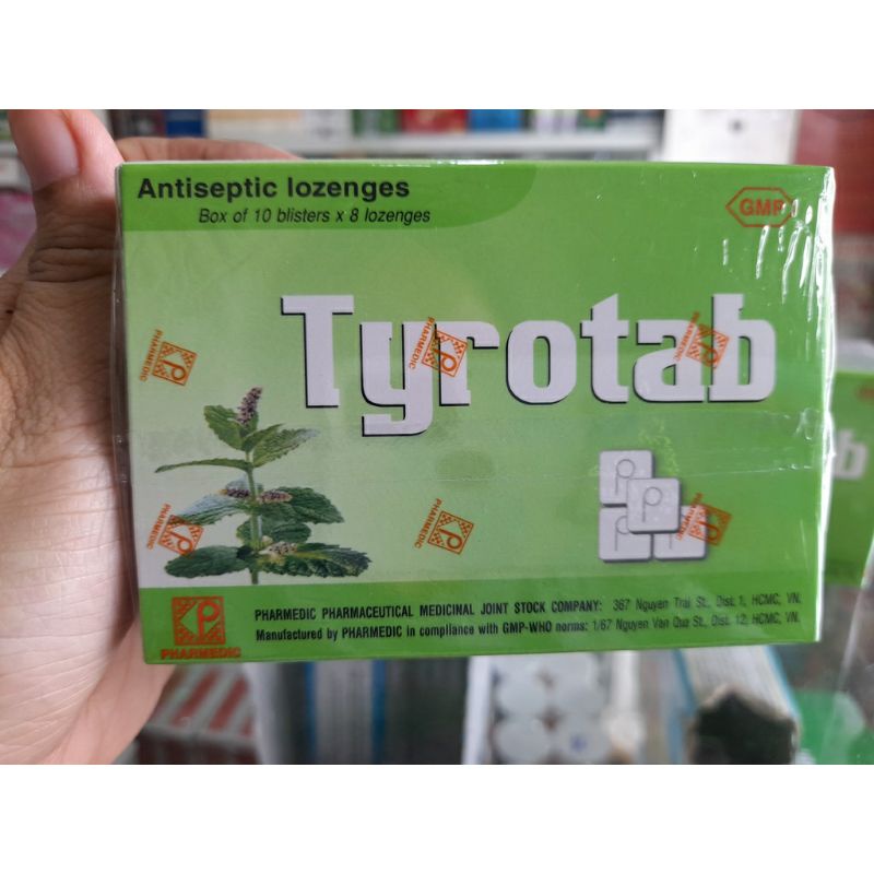 Viên ngậm TYROTAB hộp 80 viên