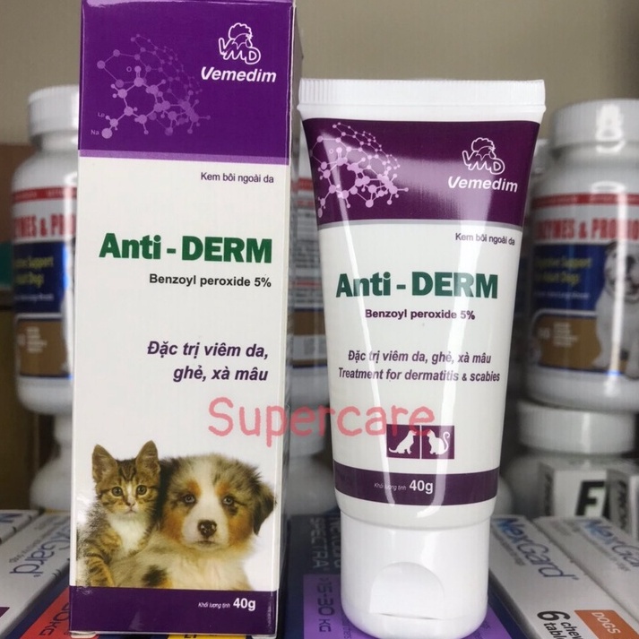 Bôi Ghẻ, Xà Mâu, Viêm Da Anti Derm 40Gr