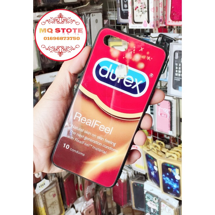 [Freeship toàn quốc từ 50k] OPPO F9 ỐP LƯNG KÍNH HÌNH DUREX/ BÀN PHÍM CỰC CHẤT( CÓ VIDEO)