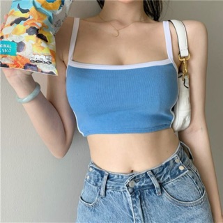 Áo croptop 2 dây dáng ngắn
