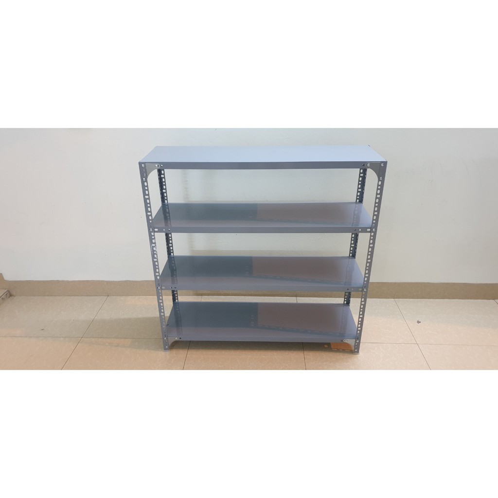 Kệ sắt v lỗ đựng đồ đa năng để giày dép vật dụng trong nhà 4 tầng : dài 1m, rộng 0,3m, cao 1m
