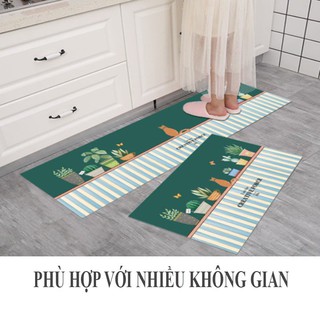 Thảm bếp trang trí trải sàn chùi chân dài cao cấp