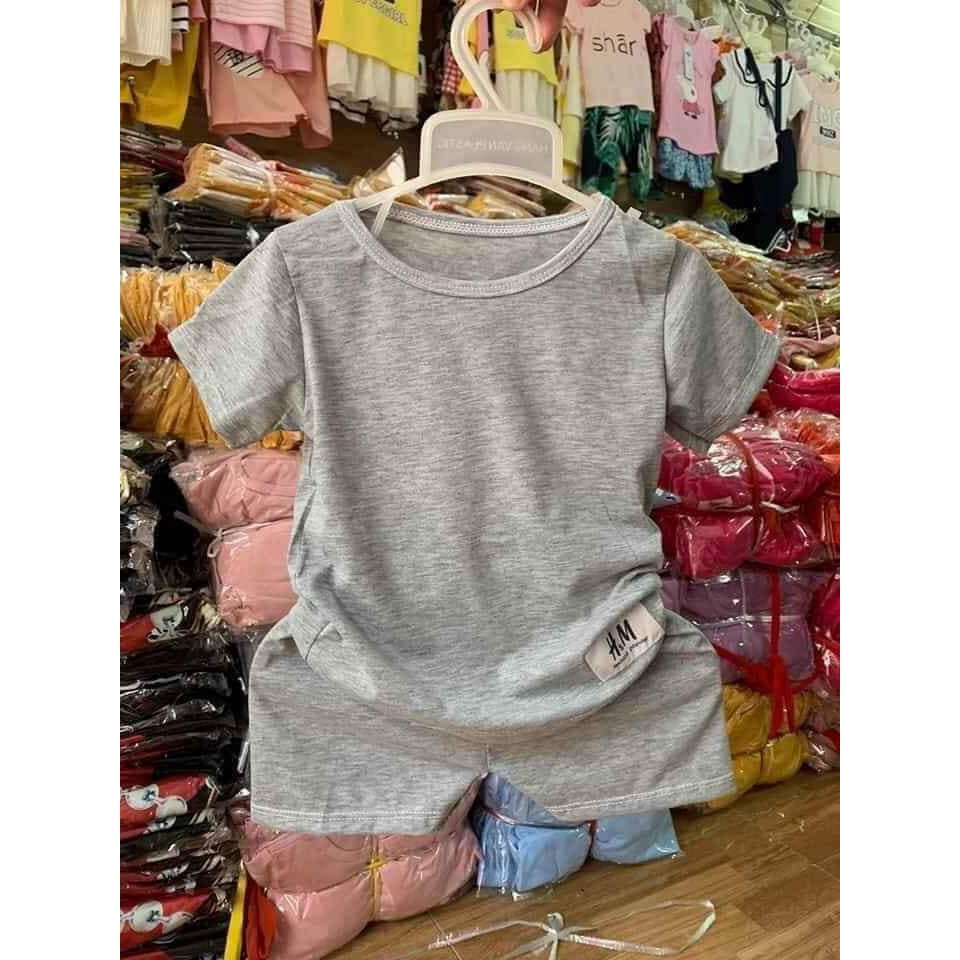 Bộ cọc tay cho bé,Bộ trơn cộc tay cho bé trai và gái