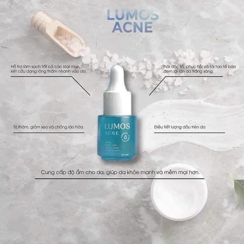 (Mẫu Mới) Serum Mụn Lumos Acne 5ml chính hãng cty