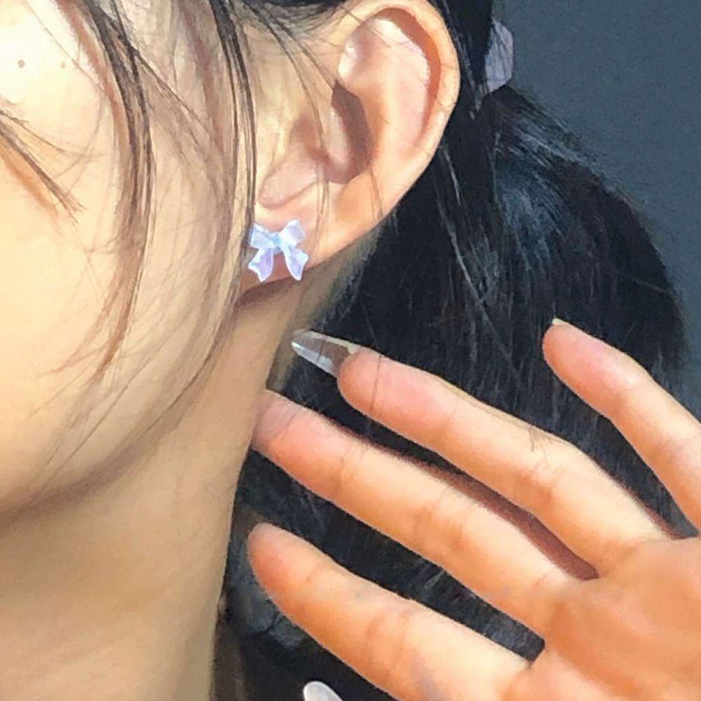 QQMALL Set 3 Đôi Bông Tai Hình Học Màu Sắc Thời Trang Dành Cho Nữ