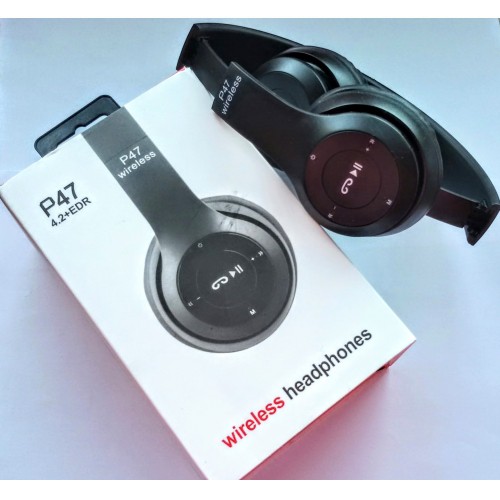 Tai Nghe Chụp Tai Bluetooth P47 - Có Khe Cắm Thẻ Nhớ - Âm Thanh Đỉnh Cao