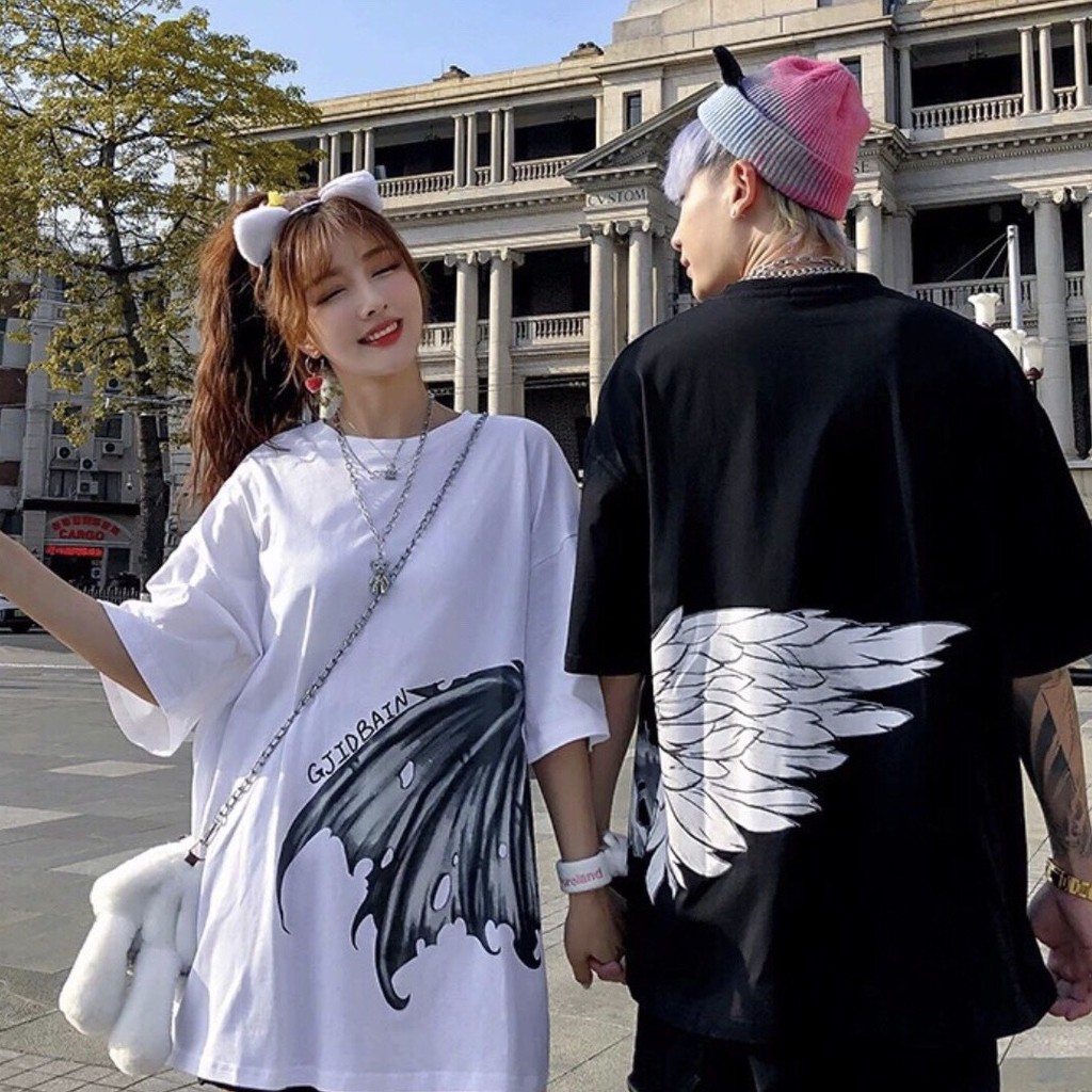 áo phông nam nữ unisex from rộng vừa mặc lẻ vừa làm áo đôi.