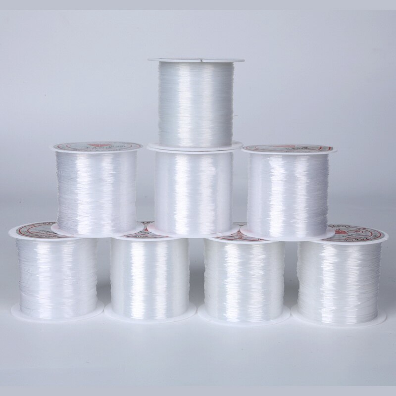 Cuộn dây nylon câu cá trong suốt không co giãn dùng xâu chuỗi hạt làm trang sức 0.2/0.25/0.3/0.35/0.4/0.45/0.5/0.6mm