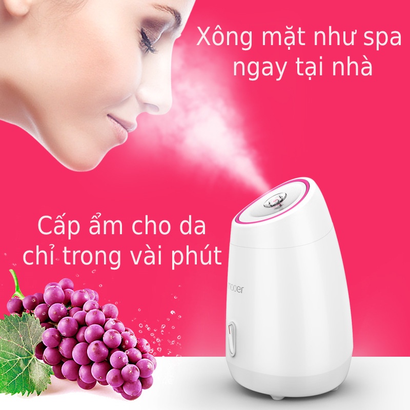 Máy xông mặt, xông hơi, xông tinh dầu, Máy phun sương cấp ẩm 2 trong 1