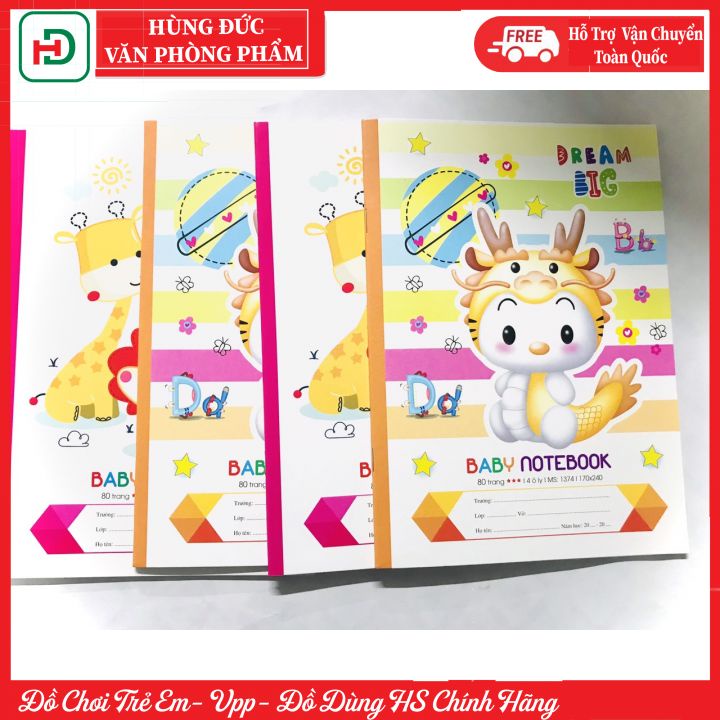 Vở Baby 80T Hải Tiến 1374 4-5 ô ly