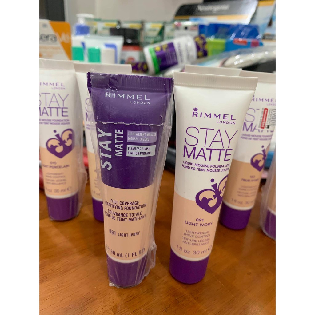 [hàng Auth] Kem nền Rimmel Stay Matte Liquid Mousse Foundation 30ml | BigBuy360 - bigbuy360.vn