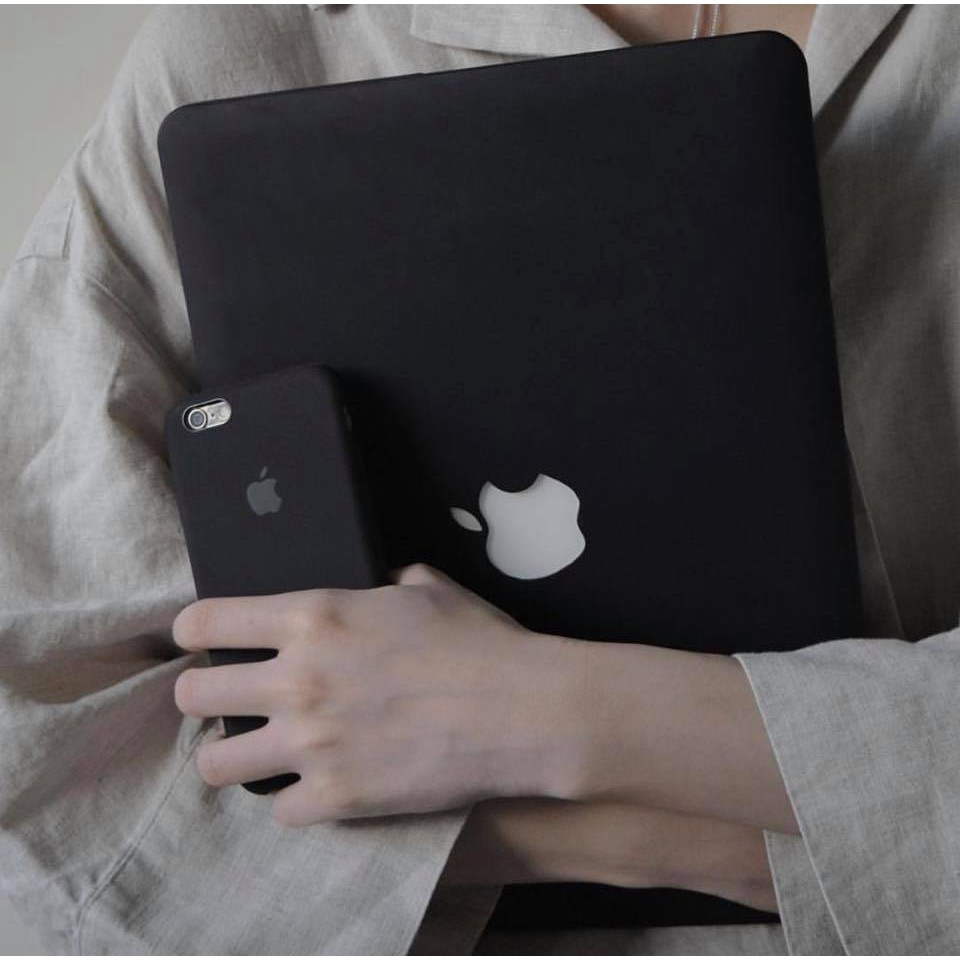 Combo 4in1 Case,Ốp Macbook Màu Đen (Tặng Kèm Miếng Dán Màn Hình,Nút Chống Bụi,Kẹp Chống Gãy Sạc) | BigBuy360 - bigbuy360.vn