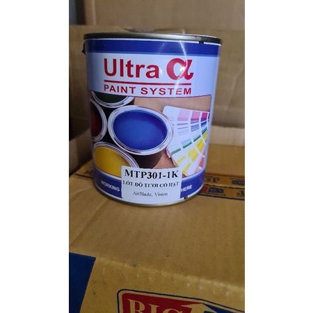 Sơn màu xe máy MTP301 1k Lót đỏ tươi có hạt cho son ô tô và xe máy