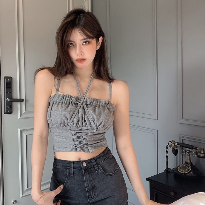 Áo Ống Ngắn Hai Dây Thời Trang Mùa Hè Dành Cho Nữ