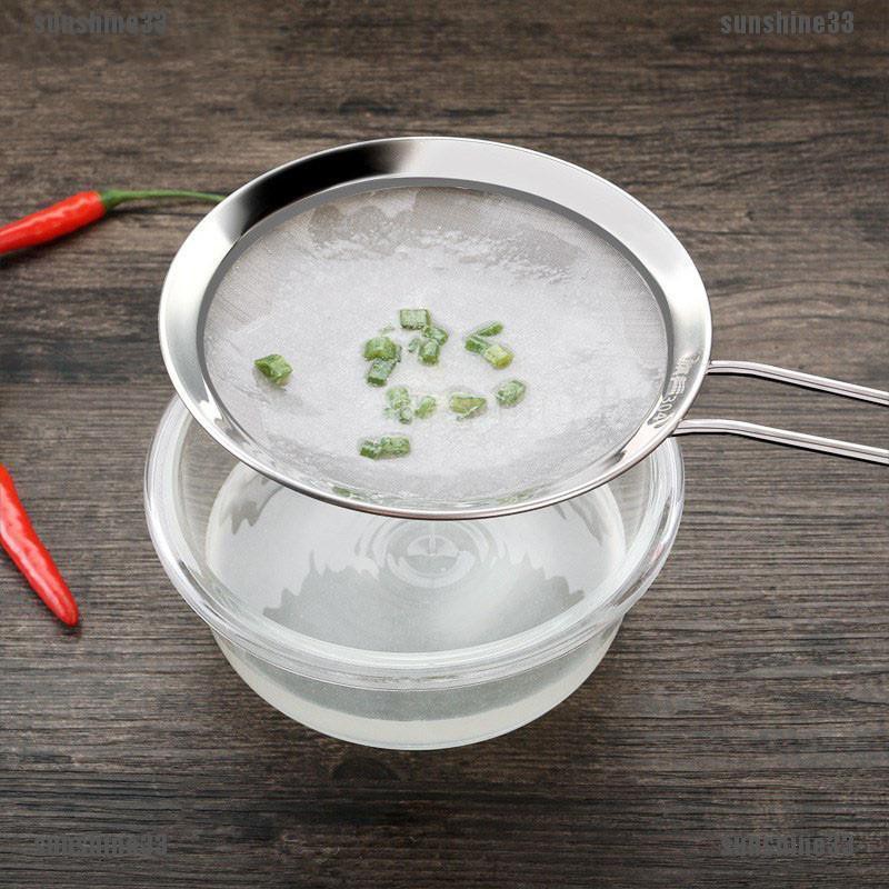 Rây lọc bột /tinh dầu làm từ dây thép không gỉ dụng cụ cho nhà bếp tiện dụng