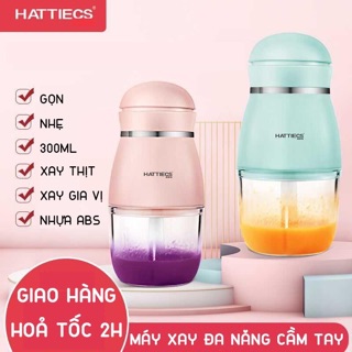 Máy Xay Đa Năng HATTIECS Hàng Chính Hãng Nội Địa Trung Quốc 0,3l,loại 6 lưỡi