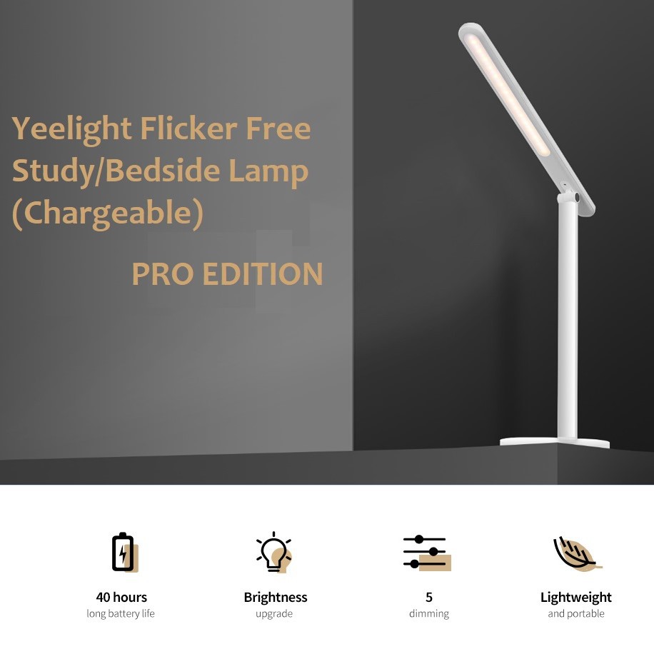 ĐÈN BÀN TÍCH ĐIỆN YEELIGHT LED Z1 PRO XIAOMI - Pin 2500mAh tích điện lên đến 40 giờ - Bản Q.Tế Nhập Khẩu chính hãng