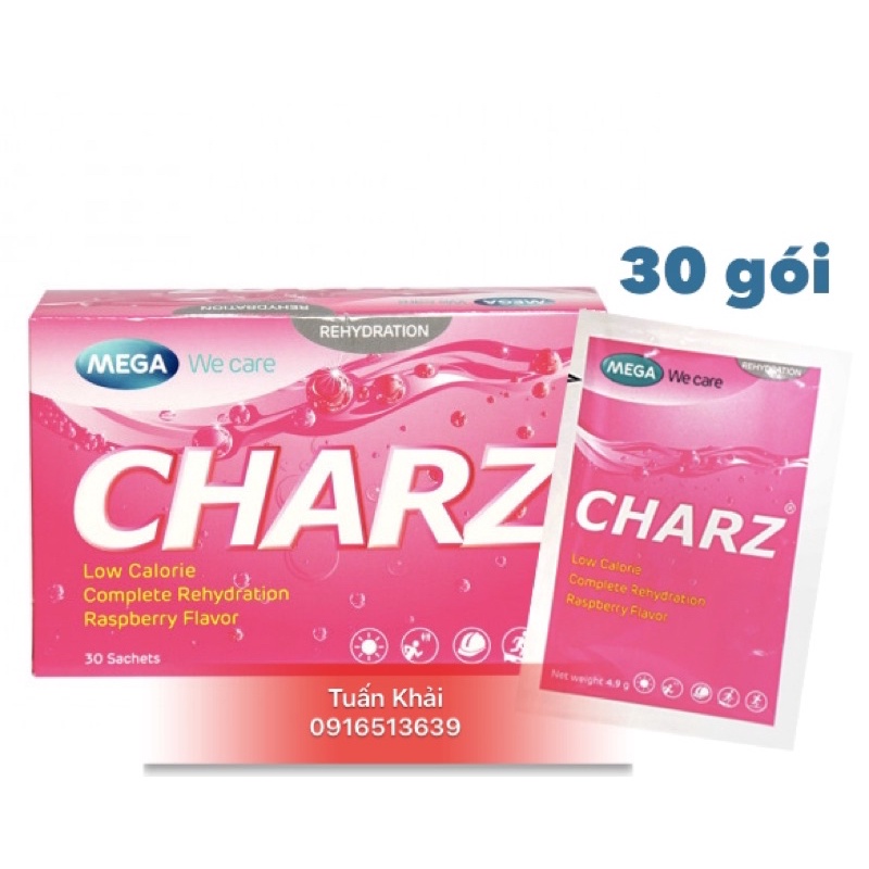 Oresol Charz - gói bù nước và điện giải trong trường hợp mất nước (Hộp 30 gói)
