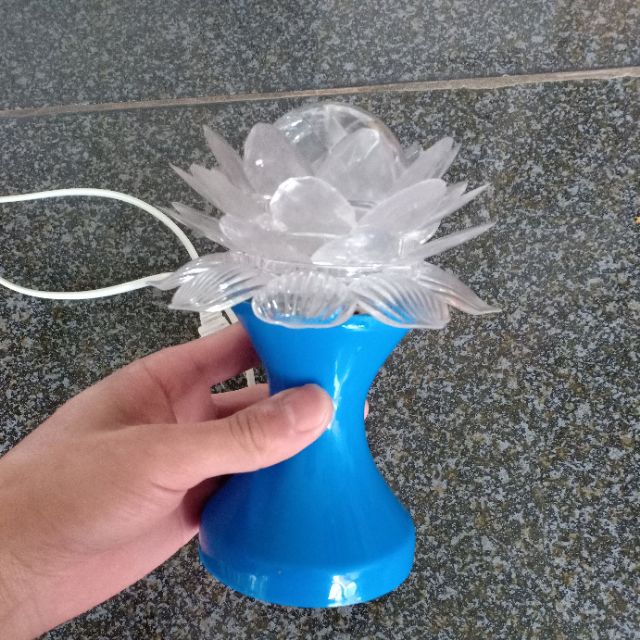Đèn led trang trí hoa sen xoay