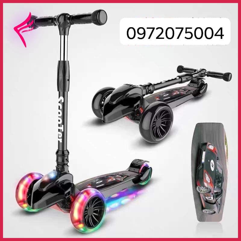 Xe trượt Scooter 3 bánh siêu chắc khỏe phát sáng size đại cho bé