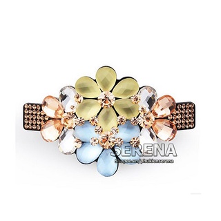 Phụ kiện tóc, cặp tóc, kẹp tóc đính đá cao cấp KALIYA sắc hoa mùa xuân cho nàng sang trọng quý phái - captocdep - K101