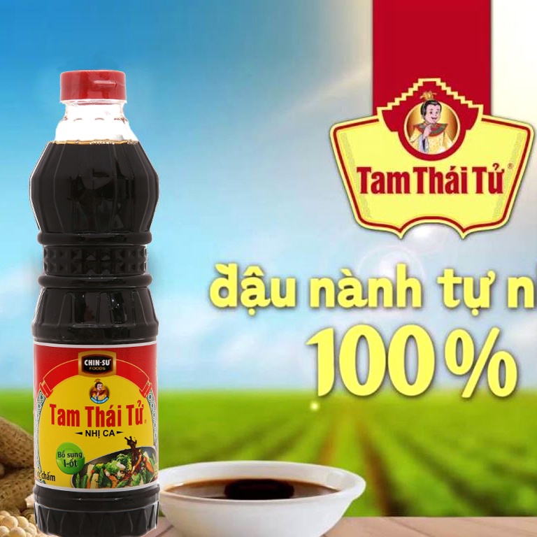 Combo 4 Chai  Nước tương Nhị Ca Tam Thái Tử