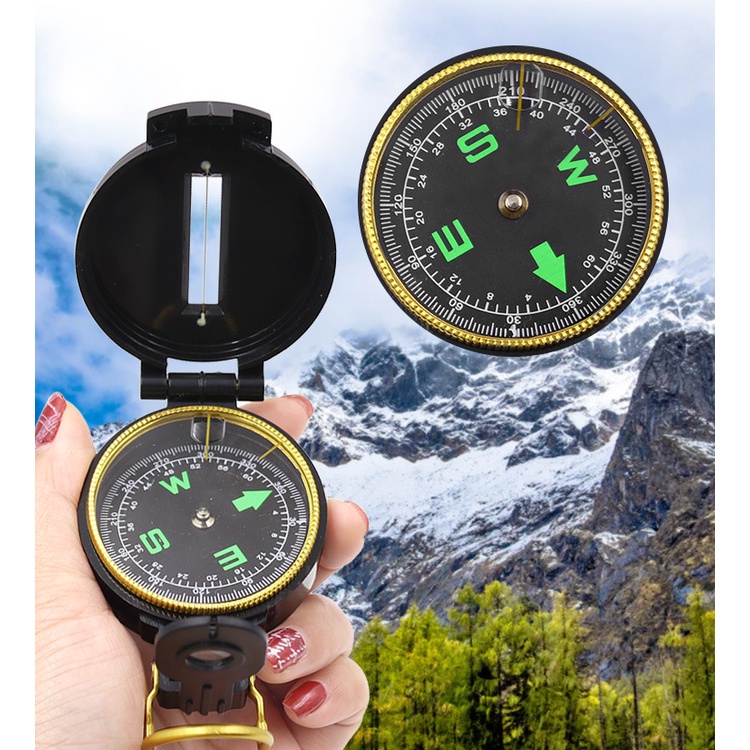 LA BÀN ĐỊNH HƯỚNG CÓ NẮP GẬP NHỰA thích hợp đi du lịch dã ngoại .898