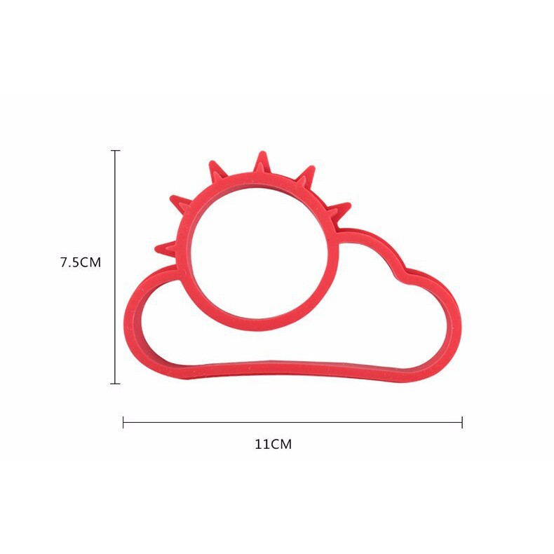 Khuôn silicon chiên trứng hình mặt trời dễ thương