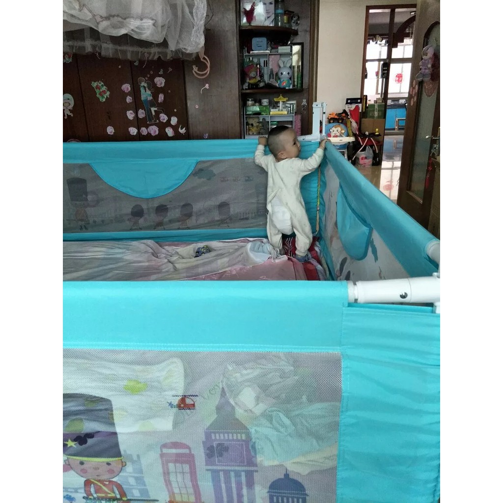 (XẢ KT 1m5 250k/thanh)Thanh chắn giường hạ vải cao cấp