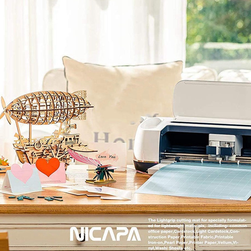 Thảm cắt NICAPA cho Cricut Explore One 'Air 'Air 2 'Maker (12X12 Inch 3Pack-Standardgrip ,Lightgrip ,Stronggrip) Cut Mats Set