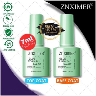 Image of ZNXIMER Base Coat & Top Coat ZNXIMER Gel Nail Polish UV LED Nail Art / Kutek / Cat Kuku/ Gel polish/ Kutek UV/ Kutek Gel UV