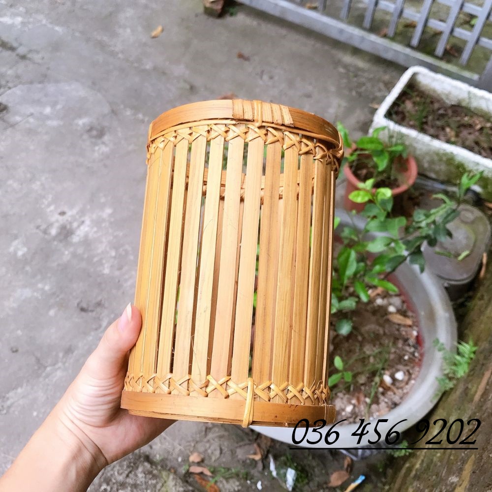Ống đũa tre, lọ tre cắm hoa trang trí hun khói không mốc, thân thiện với môi trường