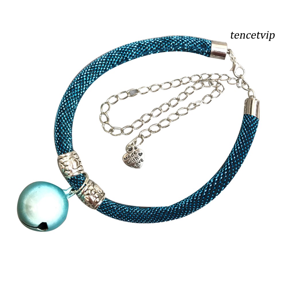 Vòng cổ mặt dây gắn chuông thời trang dễ thương cho thú cưng