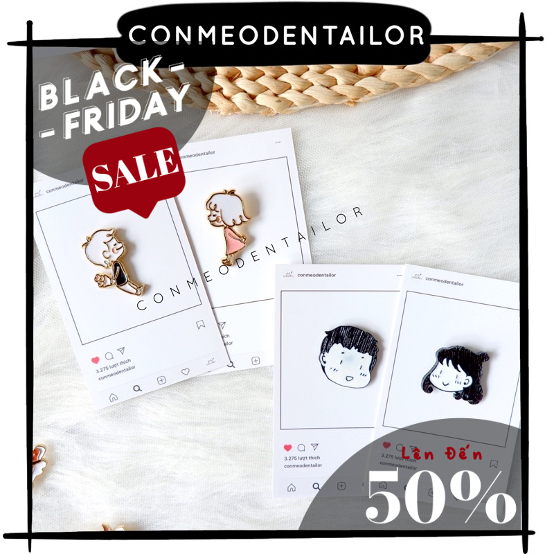 Ghim cài đôi couple CONMEODENTAILOR