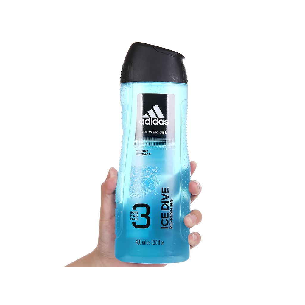 Sữa Tắm Gội Toàn Thân Nam Adidas Ice Dive 400ml